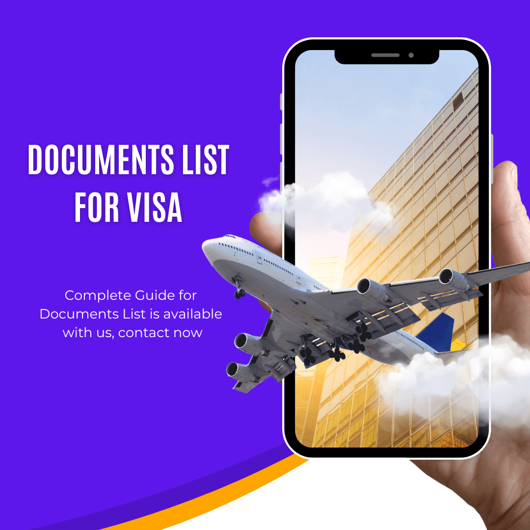 Documents List for Visa